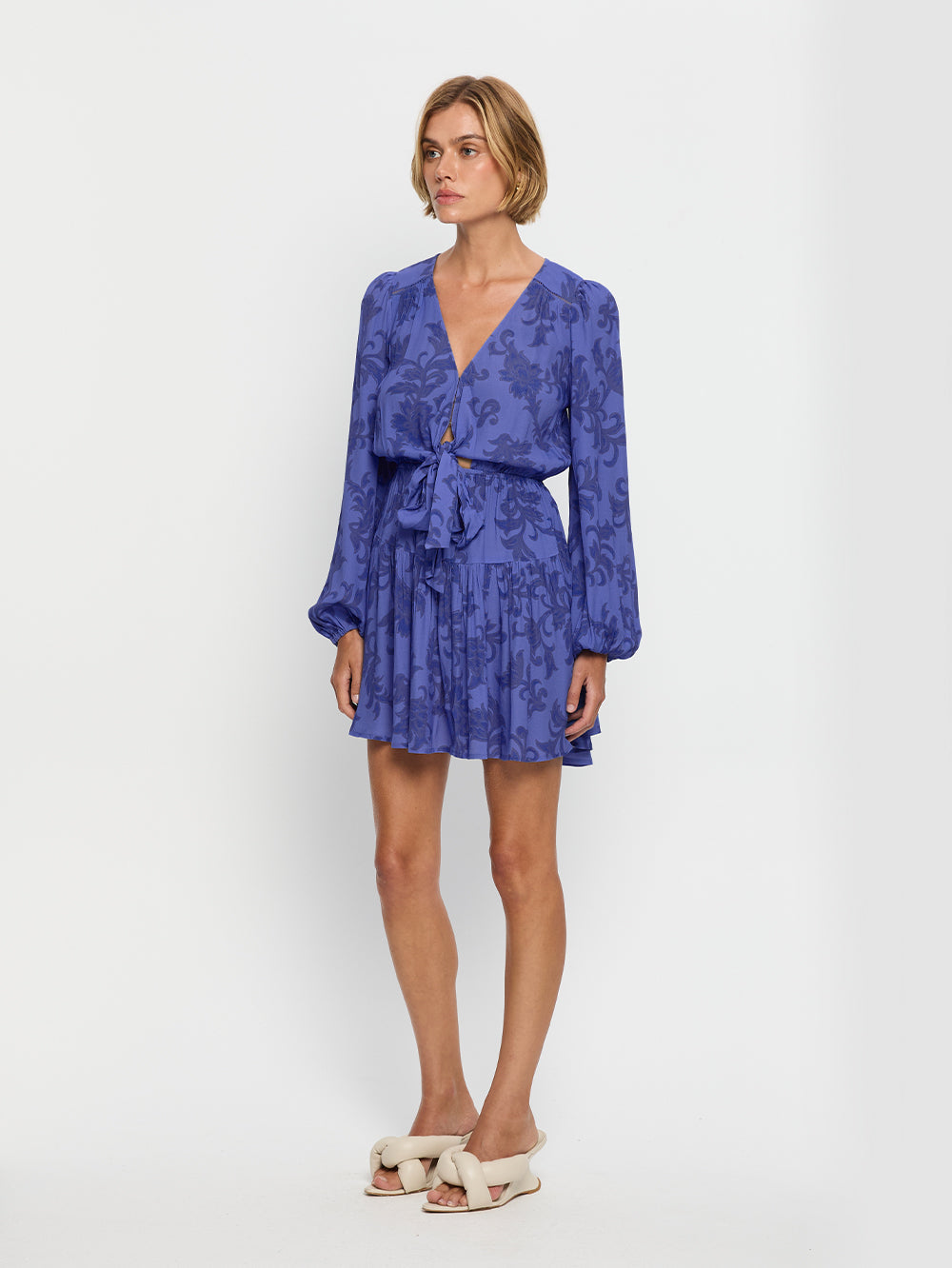 Jamie Tie Front Mini Dress